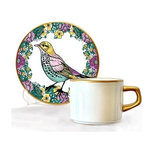 Asaf Tea Cup Set 12 Pieces Sparrow
