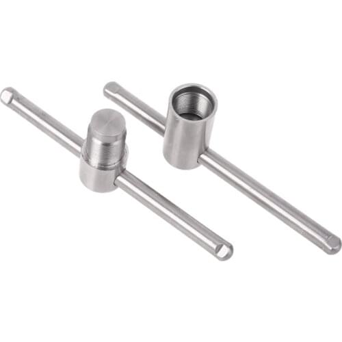 Stainless Steel Cue Tip Press Tool Shaper for 14mm Pool Snooker Billiard Arc Cues Stick Tip