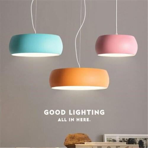 Nordic Macaroons Multicolor Pendant Light Bedroom Simlpe Creative Lamp Lovely Designer Home Light Kids Light Free Shipping
