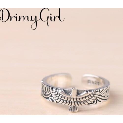New Hot Sale Exaggerated Adjustable Size Eagle Rings For Women Men Girl Party Gifts Minimalist Jewelry 2021