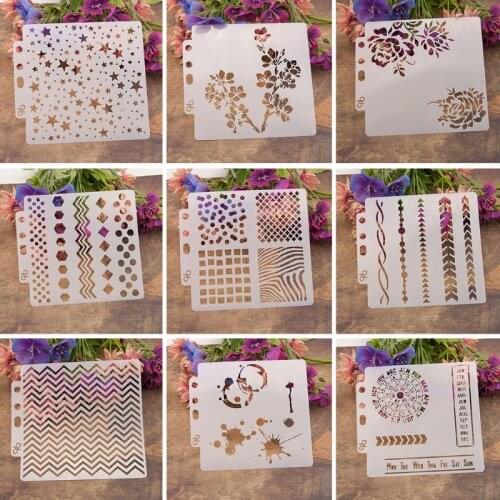 2021 New Heart Stencils Template Painting Scrapbooking Embossing Stamping Album Crafts
