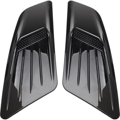 Pair Front Hood Air Intake Trim Scoop Vent Guards For Forde Mustang 2015-2017