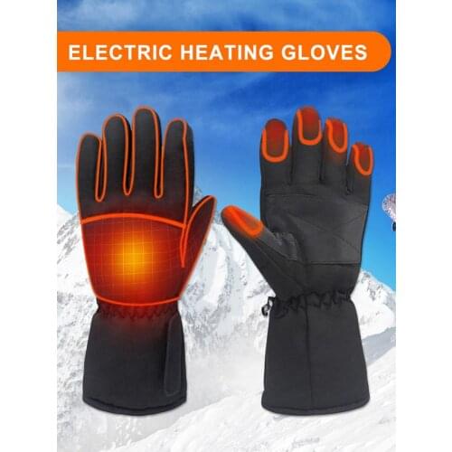 Heated Gloves Winter Electric Battery Warm Gloves Outdoor Sports Thermal Gloves Cycling Fishing Sports Touch Screen Hand Protect