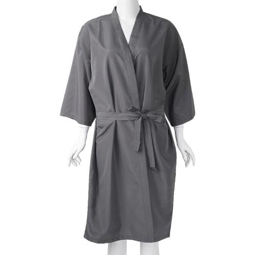 Salon Client Gown Lightweight Quick-dry Kimono Style Hair Gown for Clients