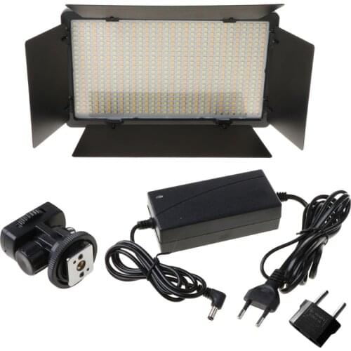 Portable 40W 600 LEDs Video Light Fill Light Ultra Thin LCD Bi-Color Dimmable
