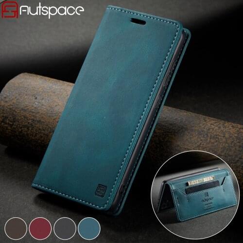 Luxury Leather Case For Samsung Galaxy S21 S20 Ultra S21 FE S21+ S20 S10 S9 S8 Plus Note 20 Ultra 5G Magnetic Wallet Cover Cases