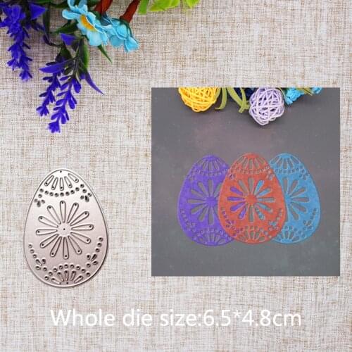 2019 New Arrival Easter Egg Cutting Dies Stencil DIY Scrapbooking Embossing Photo Album Decoration Template Craft 65x48mm