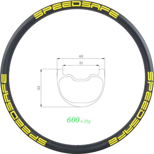MTB AM ENDURO DownHill carbon rim 29er 27.5er 650B 26er 40mm hookless 32mm deep clincher tubeless UD 3K 12K 24 28 32 36 Holes DH