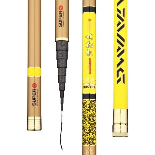 LH High-end telescopic 28 tone superlight superhard pole 8M-13M model super long section handcuffs fishing rod total 2 Tips