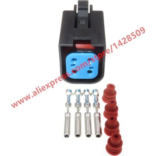 5 Sets 4 Pin Electric Sealed Waterproof Female Sockets Plug Automotive Connector For Wiring Harness 8-1437710-5
