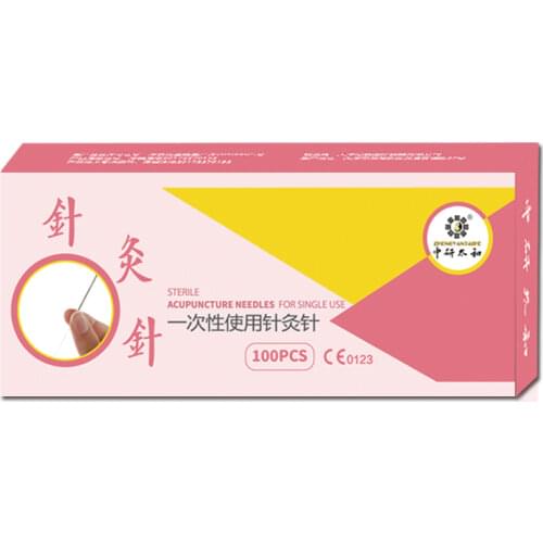 100 pcs ALL Size Acupuncture Disposable Sterile Beauty Massage Needle Acupuncture Needle with Independent packing Free Shipping