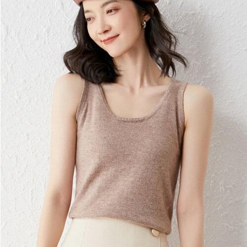 2021 woman Vest summer sweaters knitted Sleeveless Pullovers jumper High Quality Female knitwear V-neck cool comfortable
