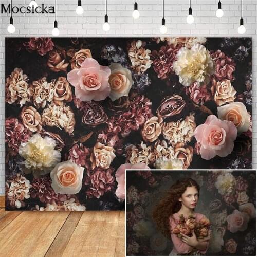 Floral Newborn Baby Adult Birthday Portrait Photography Backdrops Professional Maternity Art Photocall Background Photo Studio