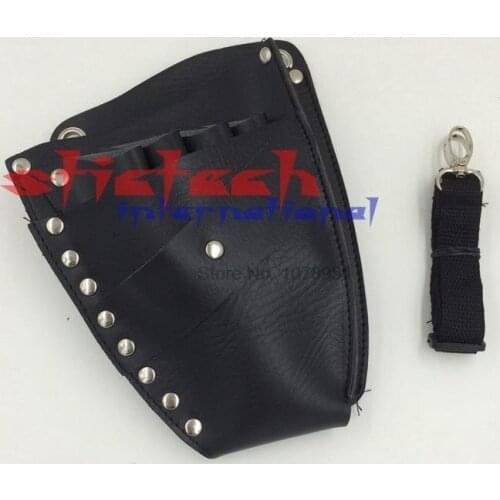 By dhl or ems 100 pcs Hair Scissor Bag Hairdressing Holster Pouch Holder Case Rivet Clips Bag with Waist Shoulder Belt