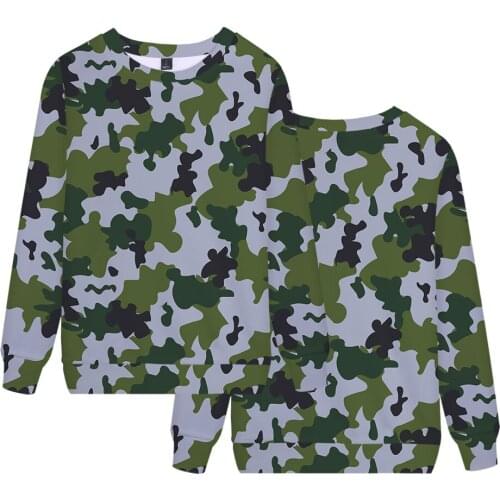 Camouflage T Shirt Men 3D Printing Cosplay Clothes Breathable Army O Neck Long Sleeve Shirt Parent-child Clothing Casual T-shirt
