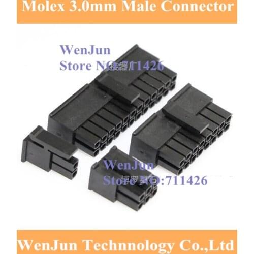 Molex 3.0mm Pitch 5557/5559 Male Housing 2/4/6/8/10/12/14/16/18/20/22/24P PCM Mounted shell connector