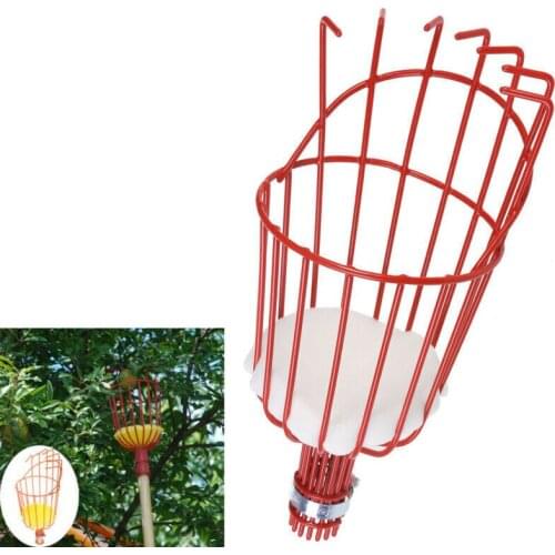 Fruit Picker Basket Catcher Picking Fresh Orange Garden Tools for Broom Pole Stick D1