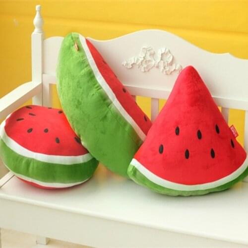 Creative Simple Fruit Cushion Pillow Triangle Watermelon Cushion Plush Toy Childrens Birthday Gift Girl Chasing Drama Artifact