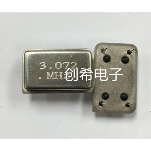 Crystal Oscillator 3.0720MHZ 3.0720M In-line Active Crystal OSC DIP-4 Rectangular Clock Vibration Full Size 5pcs