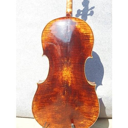 Master 4/4 size cello Guarneri model flamed maple back old spruce top