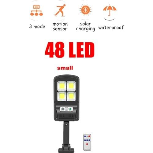 Tabular oblong 3 Modes LED COB Outdoor Solar Wall Lamp Waterproof PIR Motion Sensor Garden Light Solar Powered Spotlight Sunligh