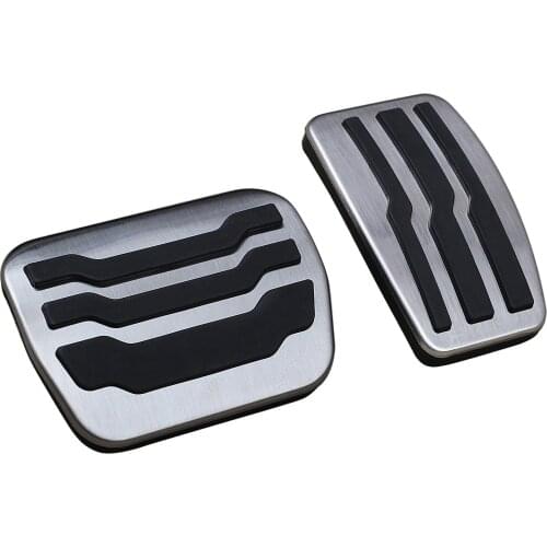 No Drill Steel Brake Gas Pedal Pad Cover Cap Accessories For 2009-2014 Ford F150