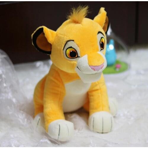 Disney Movie Lion King Simba Plush Doll Stuffed Soft Sitting Simba Lion King Plushie Toys Kids Christmas Brithday Gifts