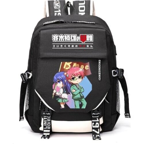 Saiki Kusuo no sai-nan Outdoor Travel Rucksack Casual Schoolbag Student Backpacks