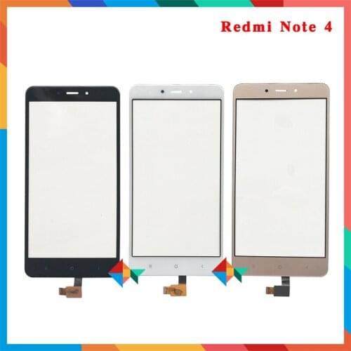10Pcs/lot High Quality 5.5'' For Xiaomi Redmi Note 1 2 3 4 Note 4X Touch Screen Digitizer Front Glass Lens Sensor Panel