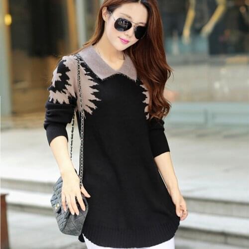 Sueter Mujer Womens Sweater Plus Size Pullover Korean Style Long Sleeve Top Womens Clothing Ladies Sweaters Femme KJ153