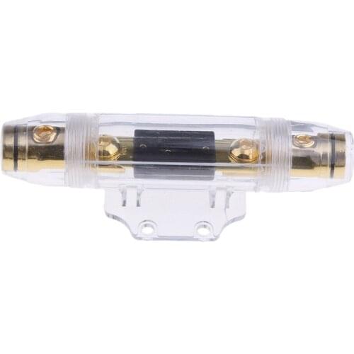 Universal 100A Car Speaker Fuse Big Block Distribution Holder Gold Plate