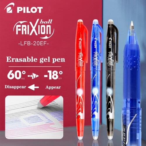 12 Japanese Pilot Hot Eraser Pens LFB-20EF 0.5mm Gel Pen Bullet Friction Pen Writing Smoothly