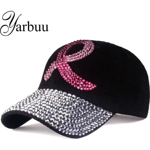 [YARBUU]2017 fashion high quality baseball caps For men women The adjustable cotton cap rhinestone Denim cap hat free shipping