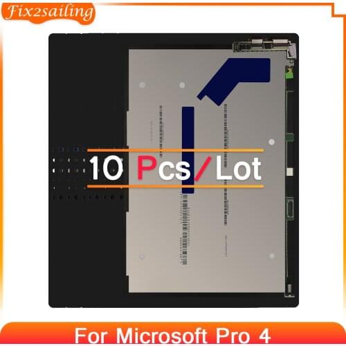 10 Pcs For Microsoft Surface Pro 4 1724 LCD 12.3'' Display Touch Screen Digitizer Assembly For Pro 4 LCD Replacement 100% Tested