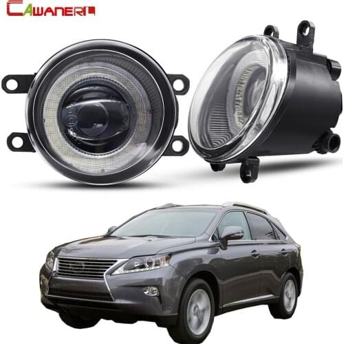 2 X Car Angel Eye Fog Light Assembly For Lexus RX350 RX450h 2010 2011 2012 2013 LED Fog Daytime Running Light DRL 30W 8000LM 12V