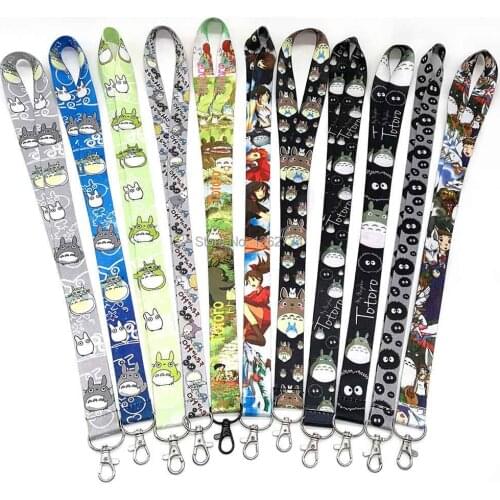 20/Lot My Neighbor Totoro Neck Strap Cell Phone ID Card Key Lanyard Retail