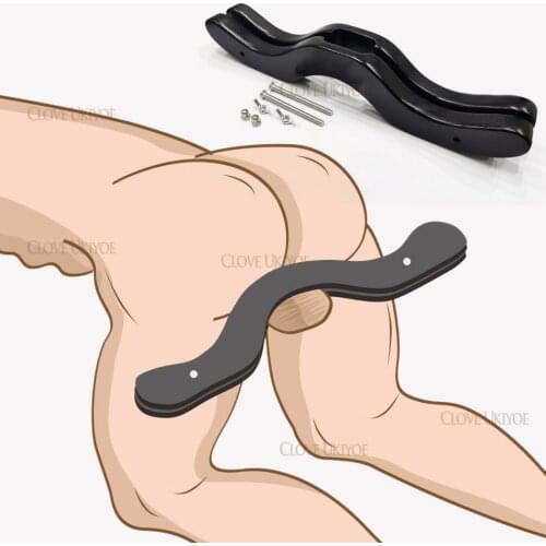 2020 Sex Toys For Men BDSM The Humbler CBT Cock & Ball Torture Ball Stretcher Scrotal Fixture BALL SMASHER CRUSHER Wood Humbler