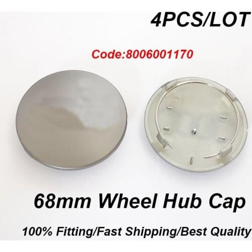 4pcs/set For Audi A3 A4 A5 A6 A7 A8 Q5 R8 S4 S5 Car Styling 68MM 800601170 Original Car Rims Wheel Center Hub Caps Car Accessory
