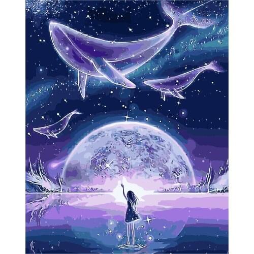 5D DIY Diamond Painting Kits Full Round With AB Drill Dreamcatcher Wolf Diamond Embroidery Animal Mosaic Pattern Crystal Decor