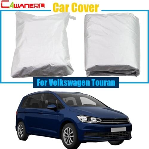 Cawanerl Car Cover Anti UV Scratch Rain Sun Snow Resistant Cover For Volkswagen Touran