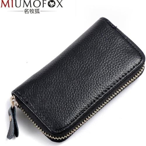 Key Holder Keychain Case Wallet Genuine Leather Unisex Key Wallet Key Organizer Key Bag Holder Car Housekeeper Wallets Pouch