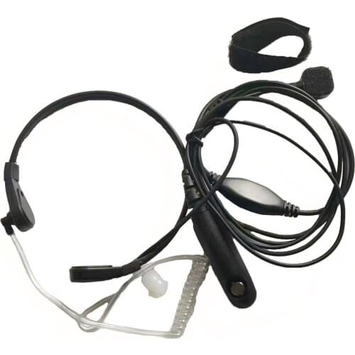 Throat Mic Earpiece Headset PTT Radio For GP320 GP340 GP360 GP380 GP640 GP680 Walkie Talkie