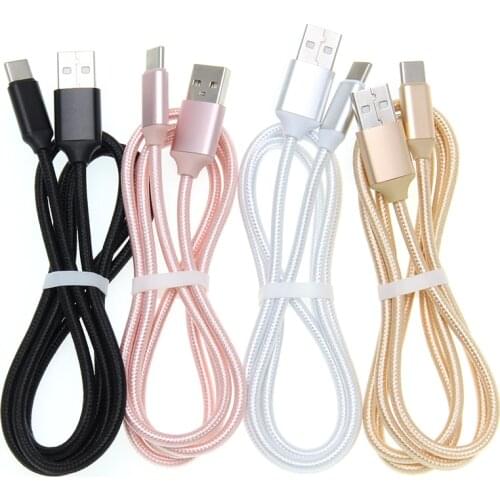 USB Type-C Micro USB Cable for Huawei Samsung USB C Fast Cable New Shell Nylon Phone Charger Cable for IPhone XR XS 100pcs/lot