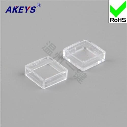 100 pcs A14 key cap dust proof cap transparent cap can be equipped with 12 * 12 * 7.3 A14 keys