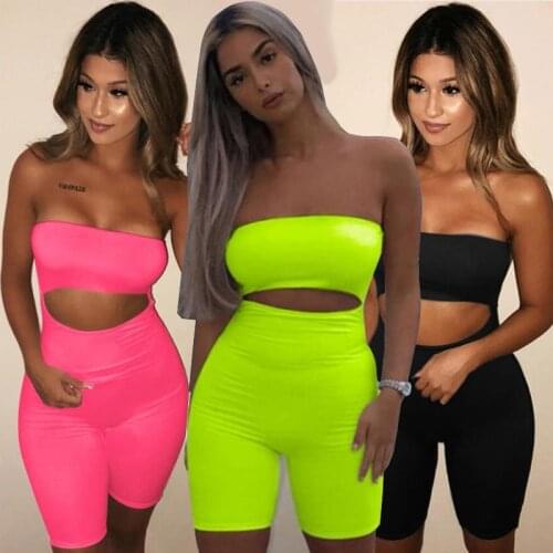 Sexy Strapless Hollow Out Playsuit Push Up Hip Tights Bodysuit One Piece Body Shaping Lingerie Spring Summer Playsuits Overalls