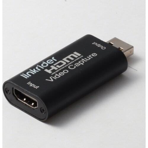 Linkrider Audio Video Capture Cards 4k Cam Link Card HDMI to USB 2.0 Record to DSLR Camcorder Action Cam Computer