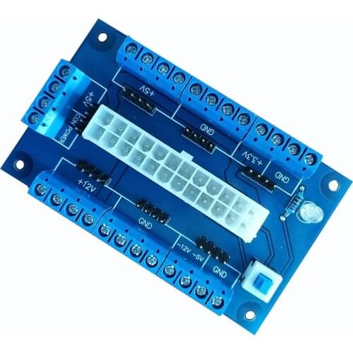 Lovoski 24/20-pin ATX Computer PC Power Supply Bench Top Power Board