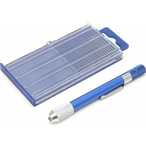 21 Pcs/1 Set Mini Twist Drill Bits Set Index 61-80 w/Aluminum Hand Drill For Hobby #1A50420