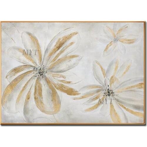 New Arrival Flower 100% Handmade Oil Painting Wall Pictures Canvas Art Decor Oil Painting On Canvas For Home Decor Unframed