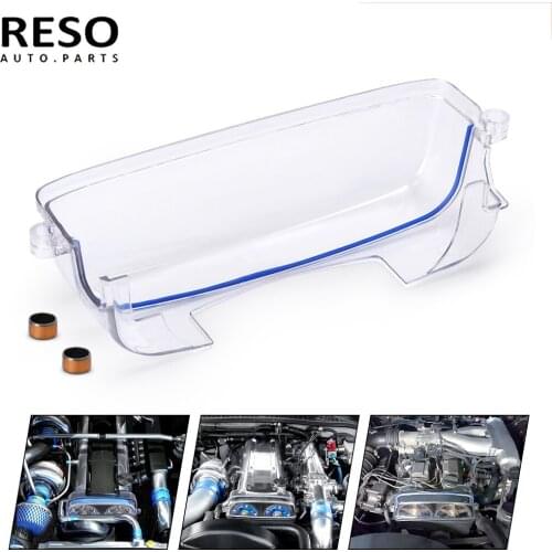RESO-Free shipping Transparent Gear Turbo Cam Pulley Timing Belt Clear Cover For 92-05 Toyota Supra 2JZ 2JZGTE Lexus 3.0L